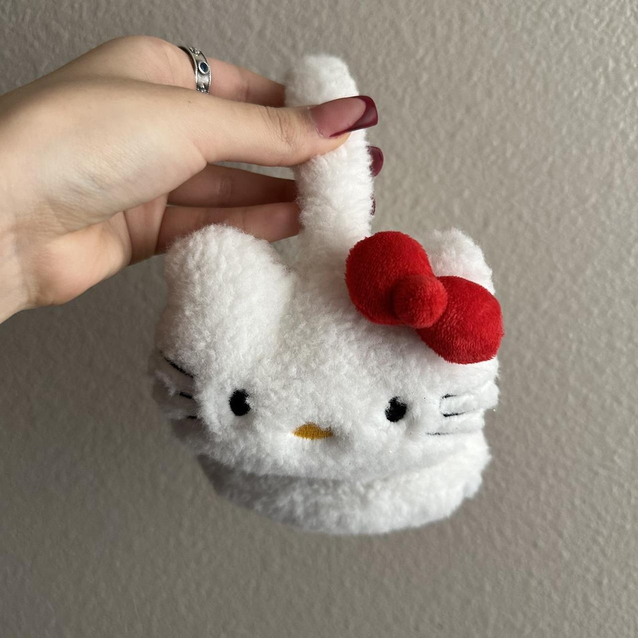 plush hello kitty ear muffs ️ officially licensed... - Depop