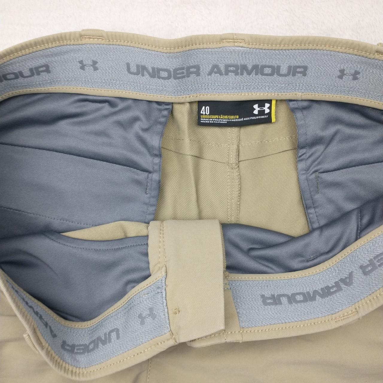 Men s Under Armour Tan Match Play Performance Tech Depop