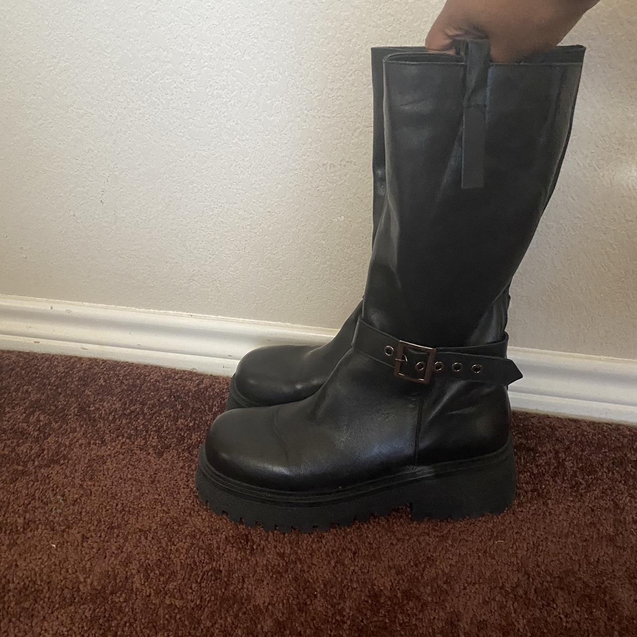 Steve madden biker on sale boots