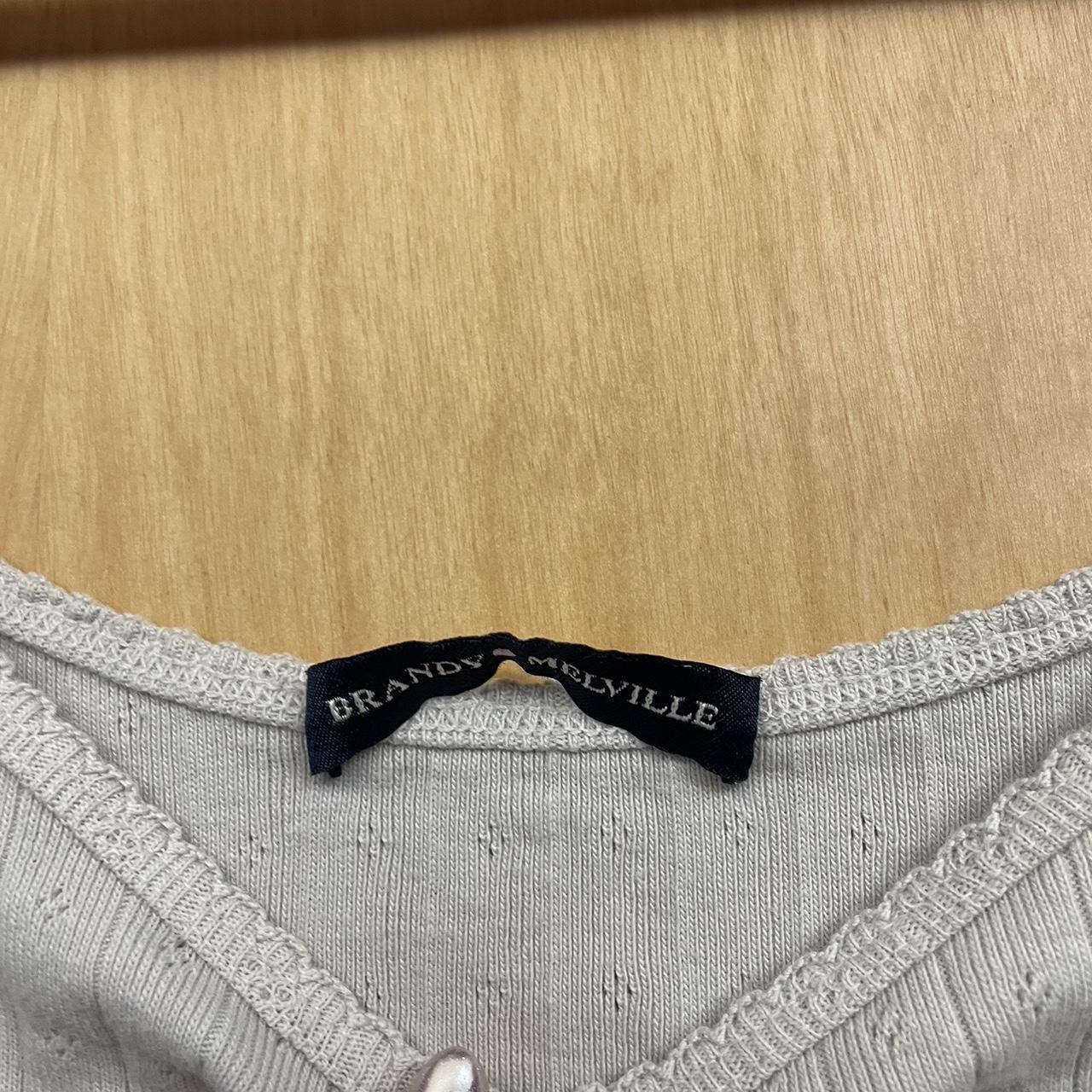 Grey pointelle Brandy Melville tank! Shipping in... Depop