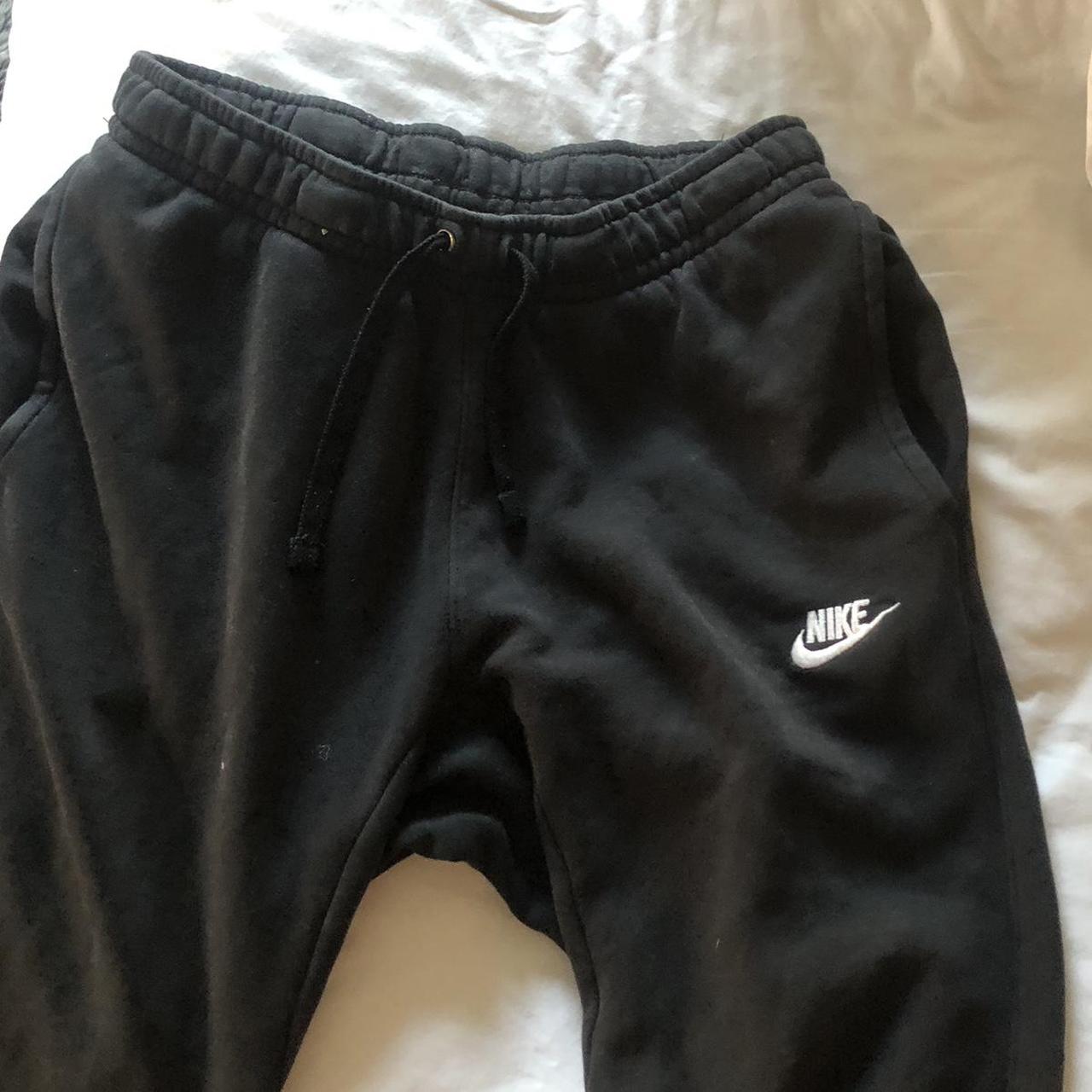 Black Nike trackies Size S - Depop