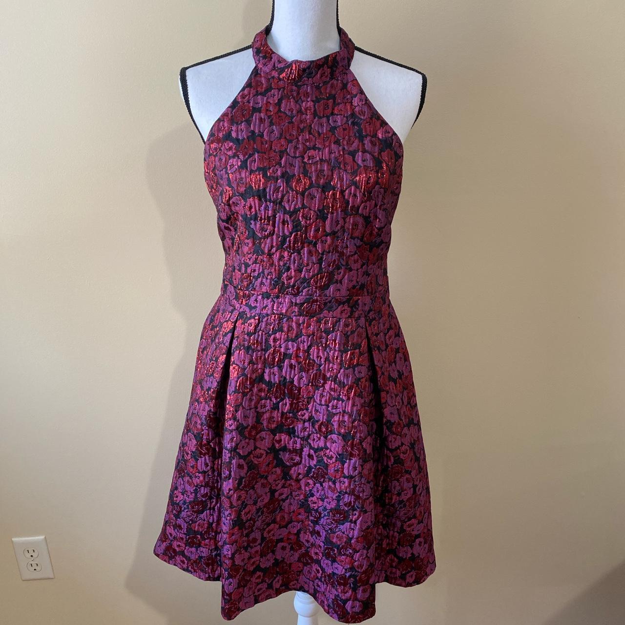 Guess Dress Size 8. Roses on black. Some of the... Depop