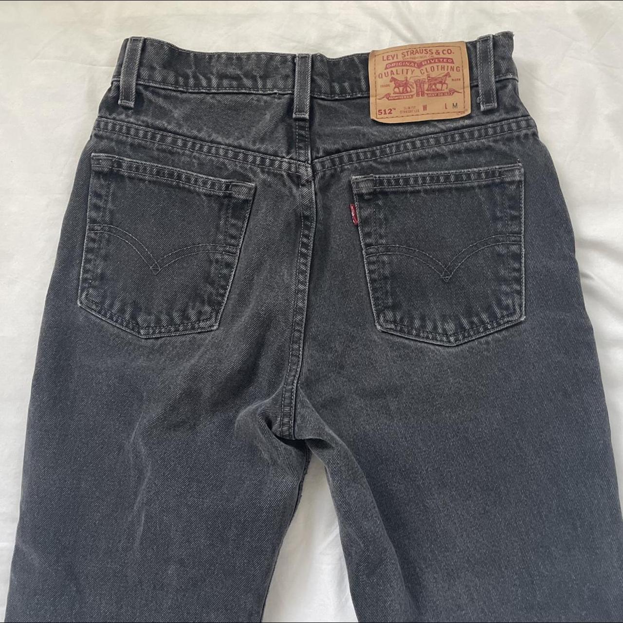 Levi’s 512 vintage black denim high waisted jeans!💫... - Depop