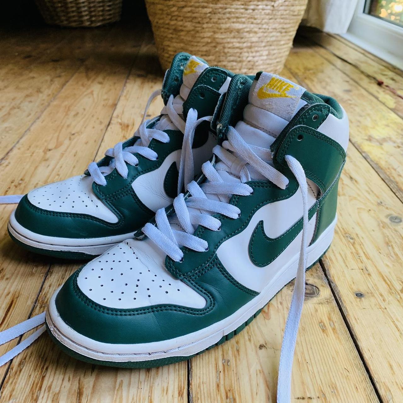 Nike High Top Dark Green Dunks UK Size 5.5 PLEASE