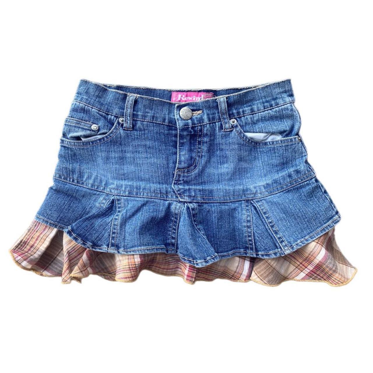 Rewind Pleated Mini Skirt Early 2000’s! Plaid... - Depop