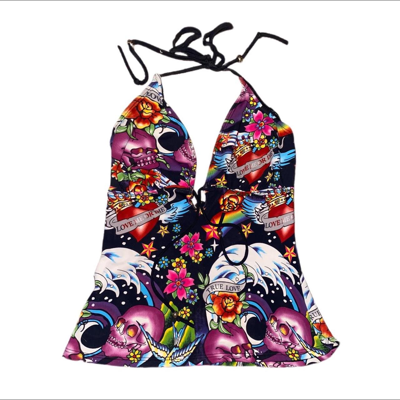 so happy ab this Ed hardy bathing suit just thought I'd share this : r/Depop