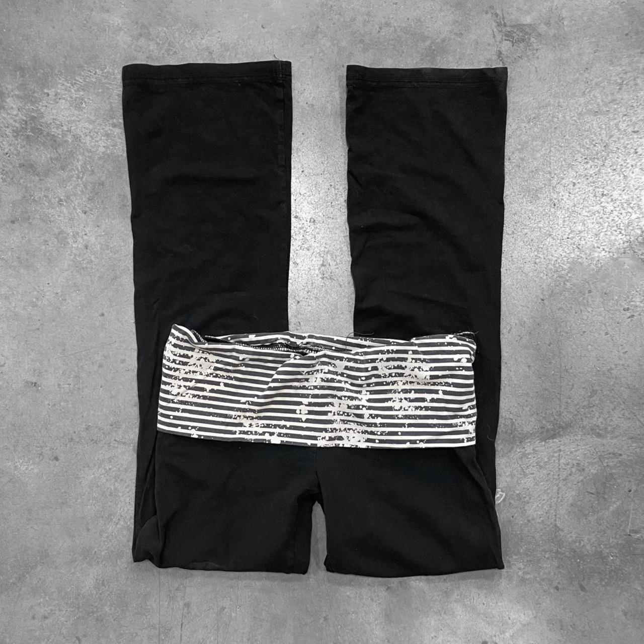 Mossimo Striped Foldover Yoga Pants Early... Depop