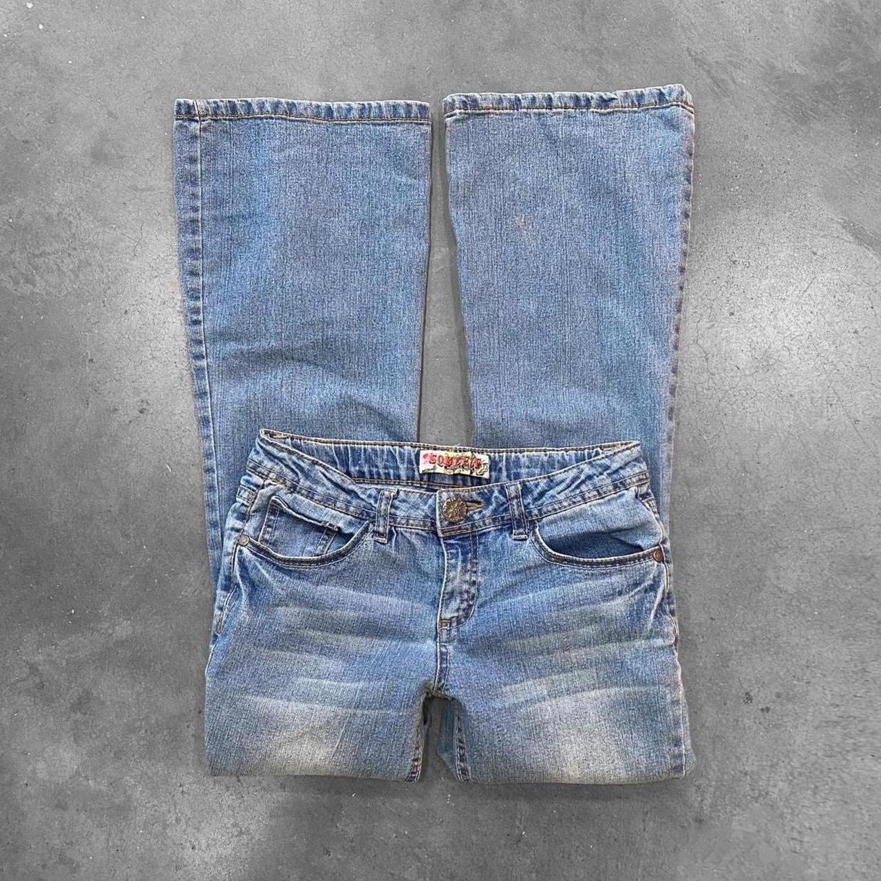 Squeeze Low Rise Denim Jeans Early 2000’s! Flared... - Depop