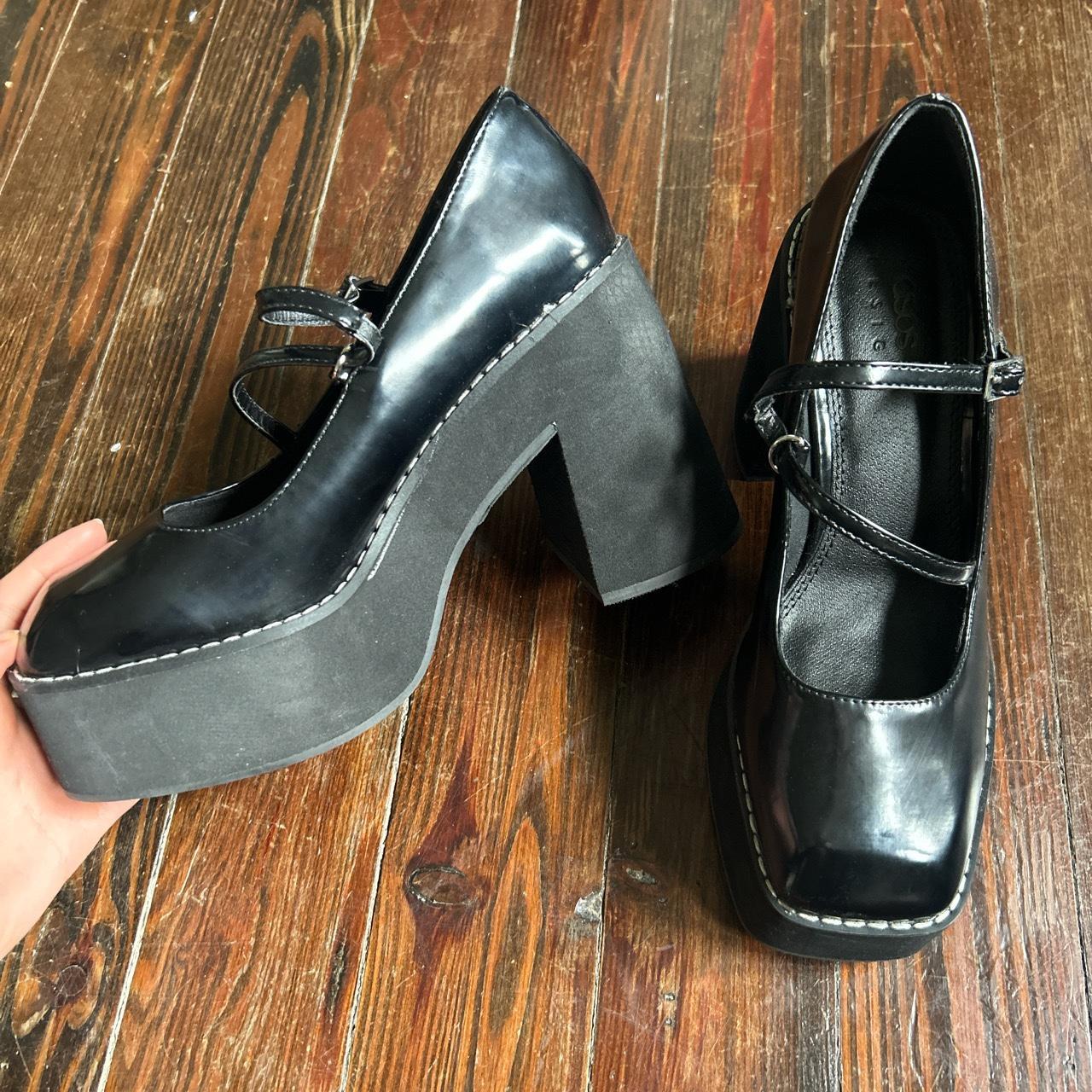 asos platform mary janes
