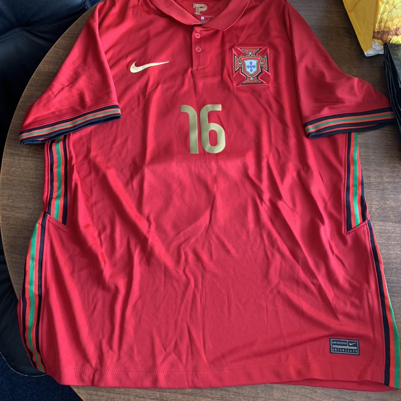 Portugal Nike Polo 2021 OFFICIAL RENATO SANCHES 2020-2021 RED PORTUGAL