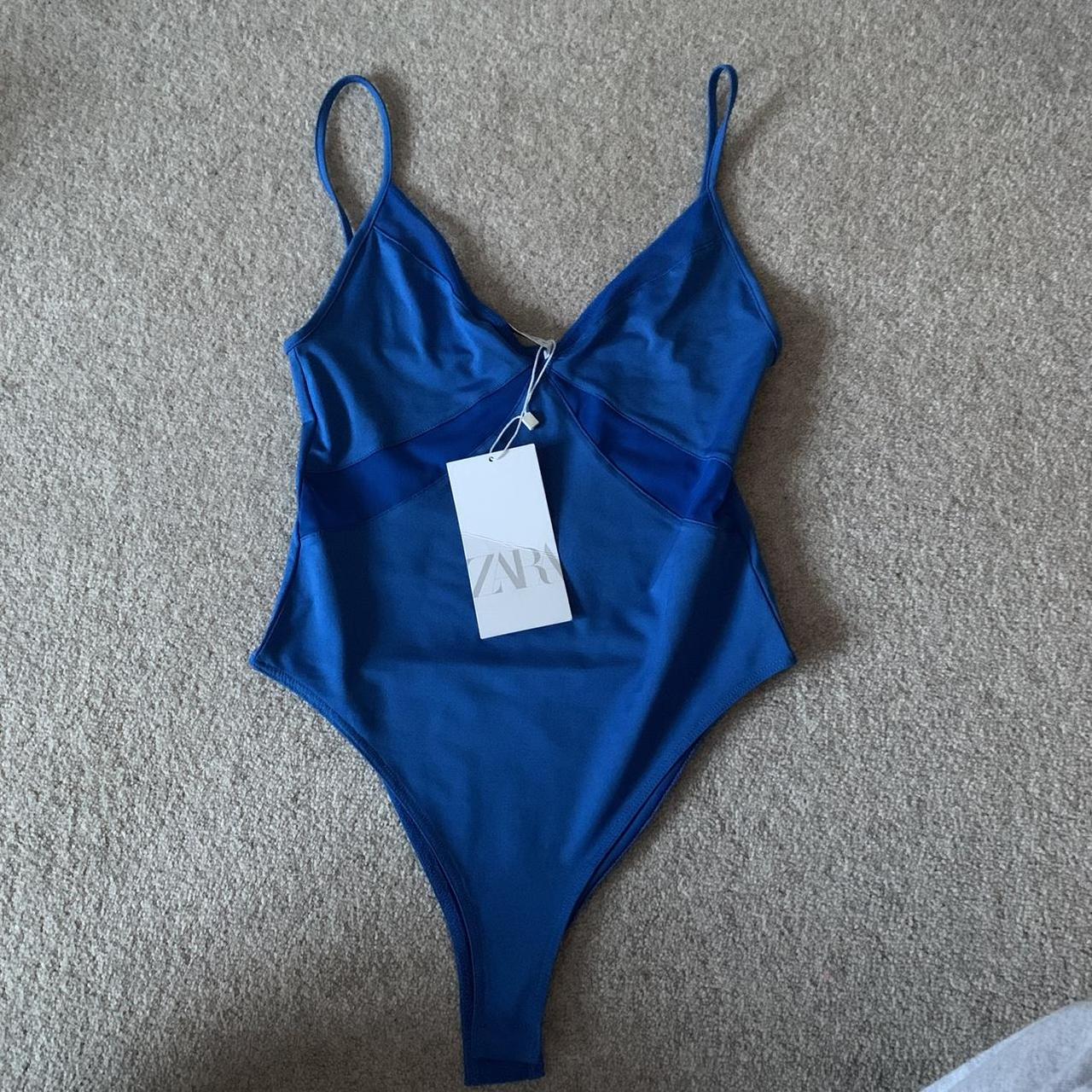 Blue Zara body suit New with tags Size... Depop
