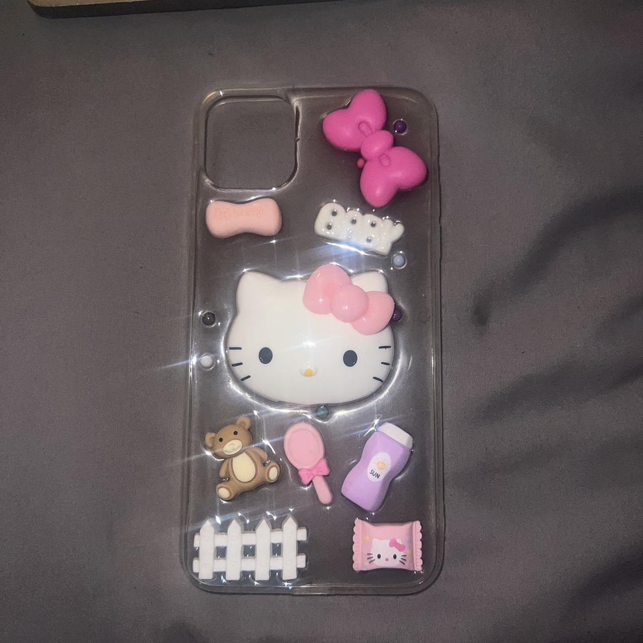 Super cute hello kitty “junk” case, Fits iPhone 11