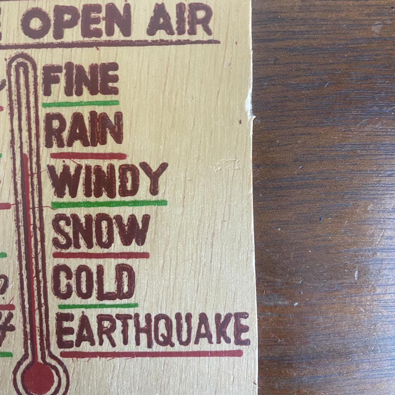 Vintage 1970s Wood Donkey Barometer wood... Depop