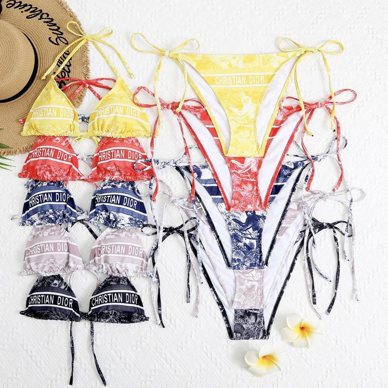 Christian Dior Women's multi Bikinisandtankinisets Depop