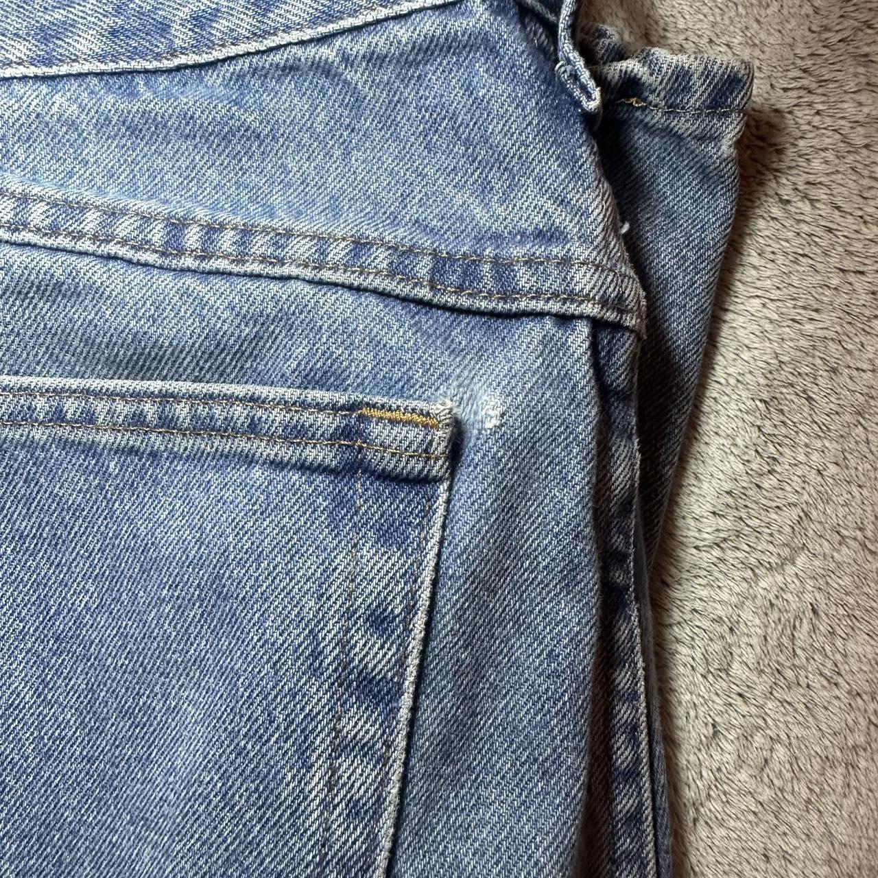 regular fit vintage baggy jeans they’re light... - Depop