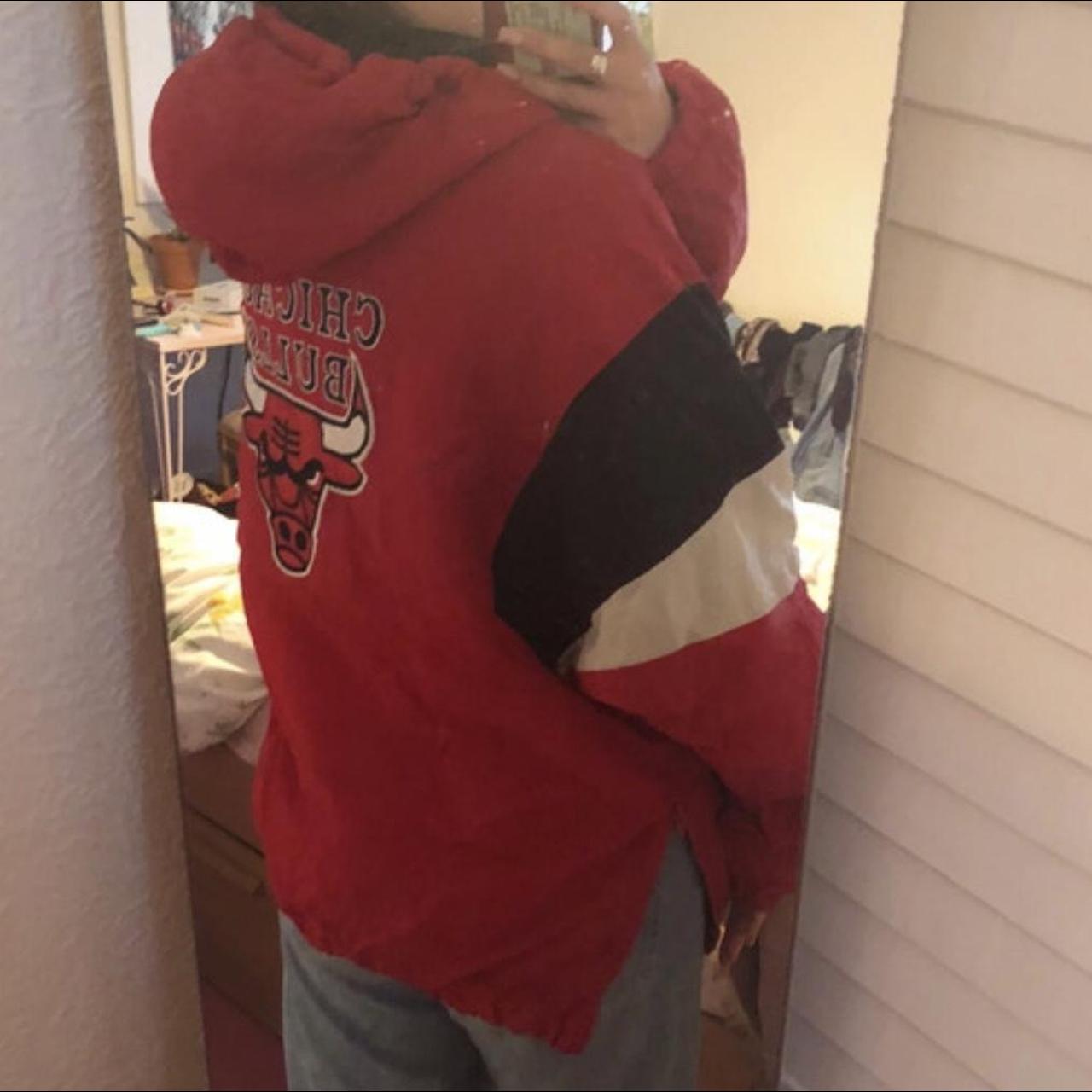 Vintage 90s Chicago bulls warm up jacket. First pick - Depop