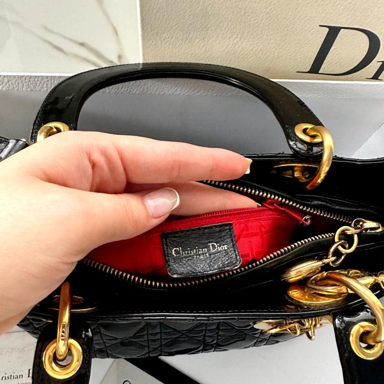 Dior Lady Dior Shoulder Bag Medium Black Ultramatte... Depop