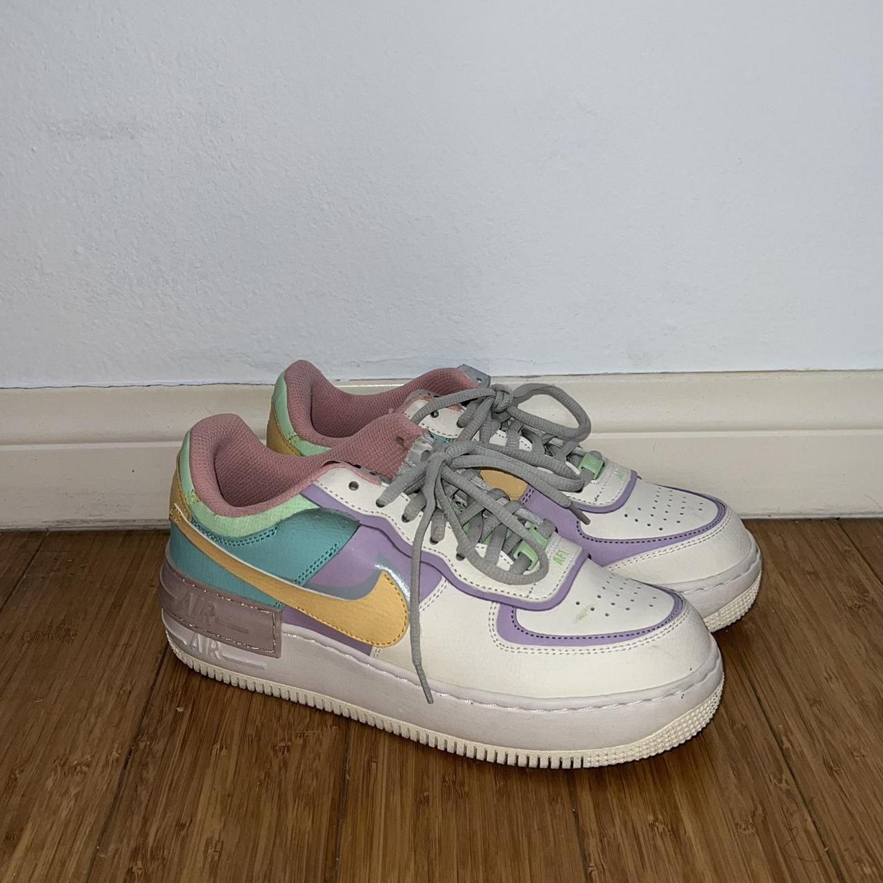 Pastel rainbow outlet nikes