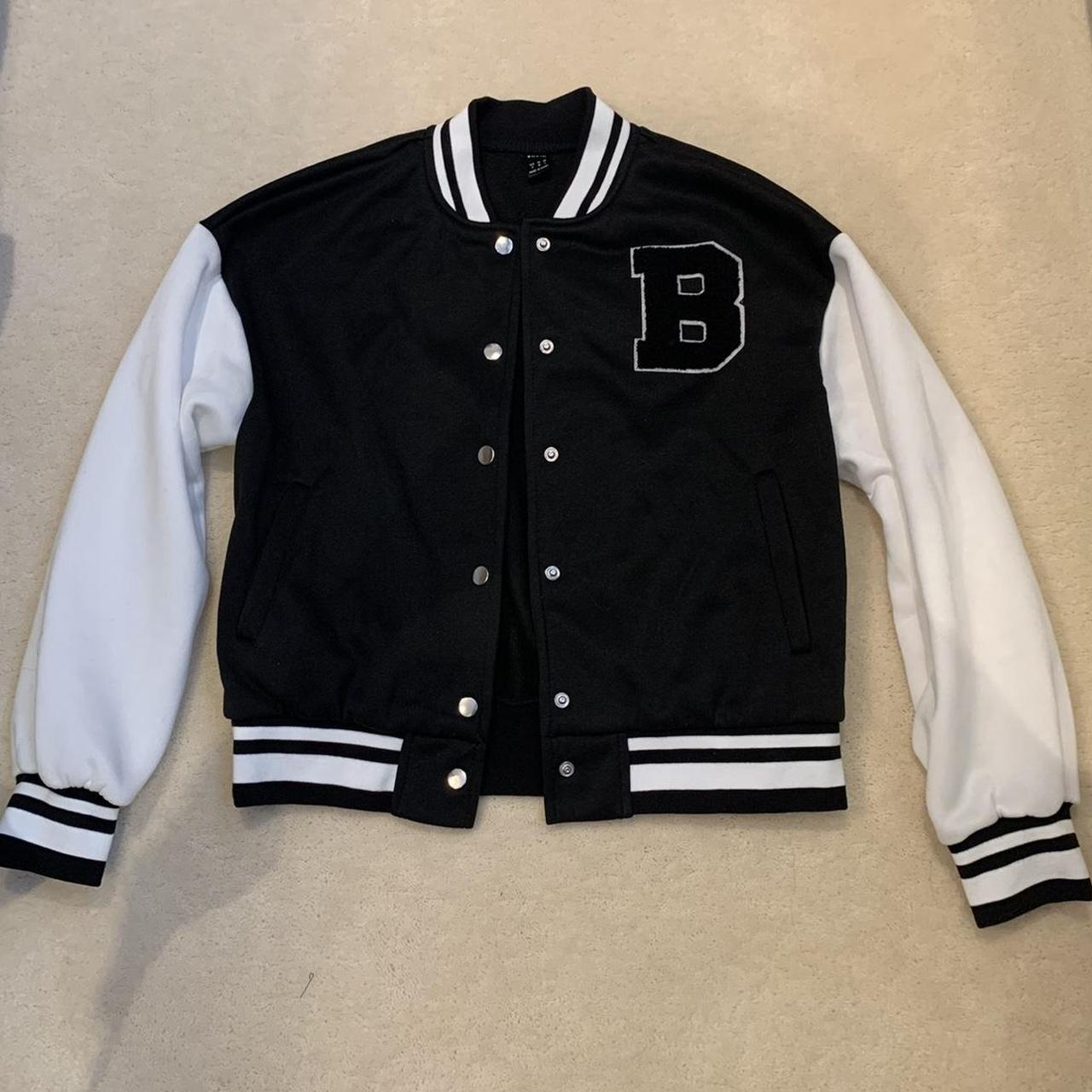 Shein varsity style bomber jacket Size S Great... - Depop