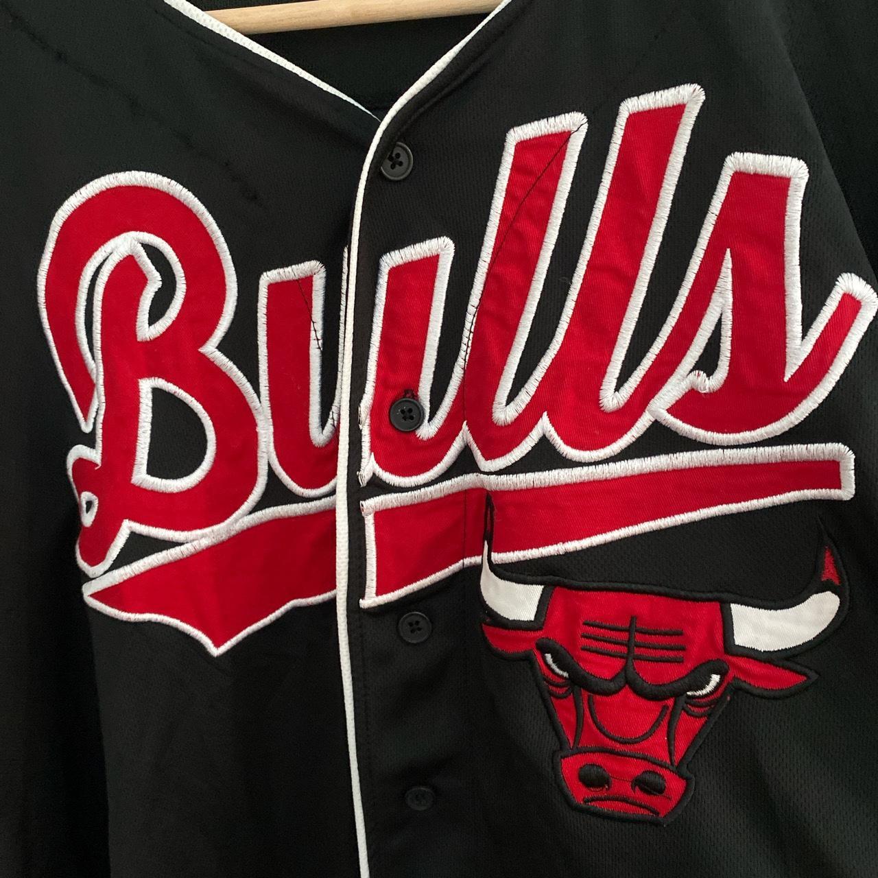 Mitchell & Ness Nba Chicago Bulls Baseball Jersey in Black for Men