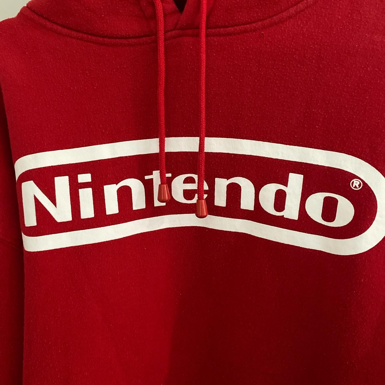 Red nintendo best sale logo hoodie