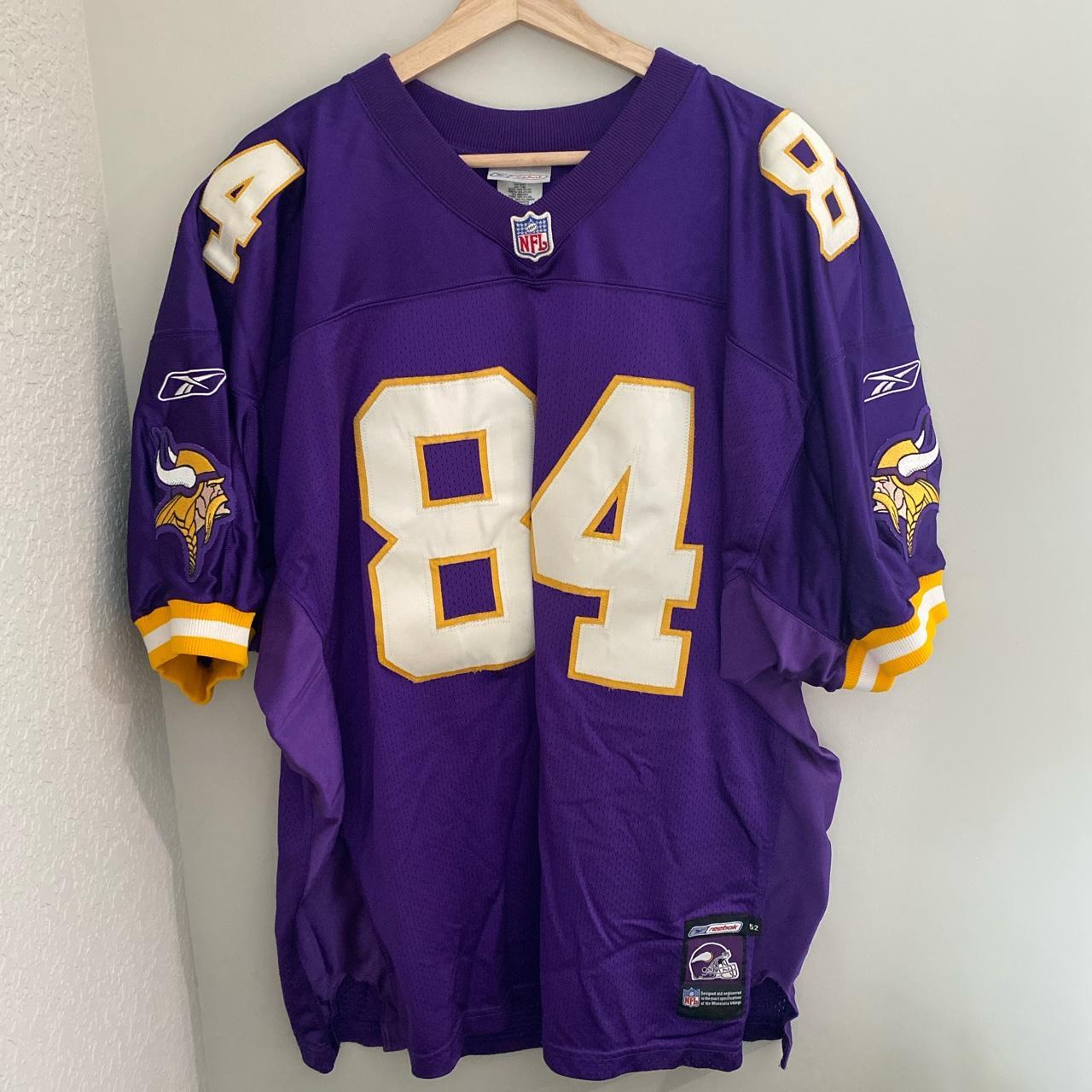 NWT Randy Moss 84 Minnesota Vikings Jersey Vtg Reebok on 