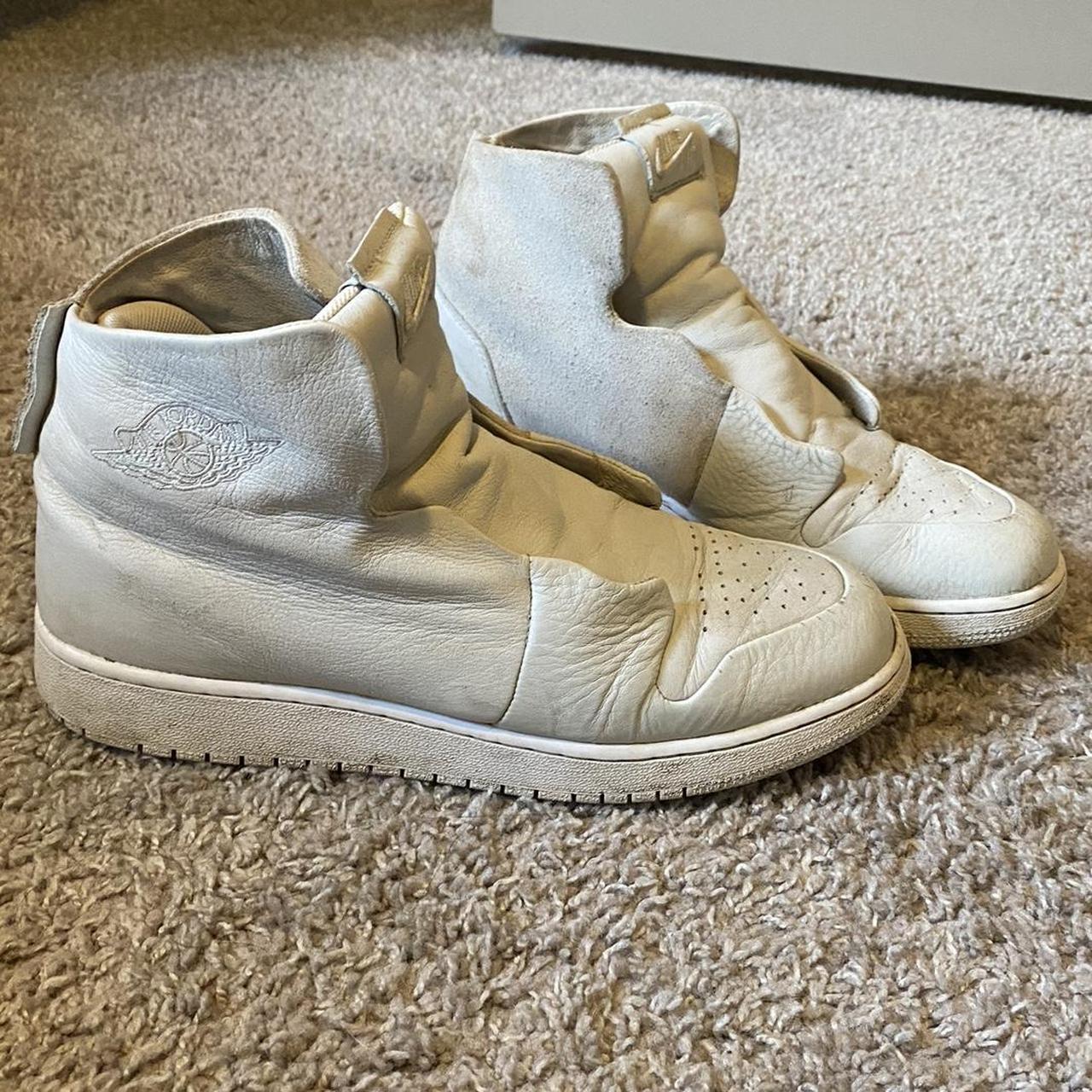 Nike Air Jordan 1s Laceless, slip on Jordan’s. Cool... - Depop