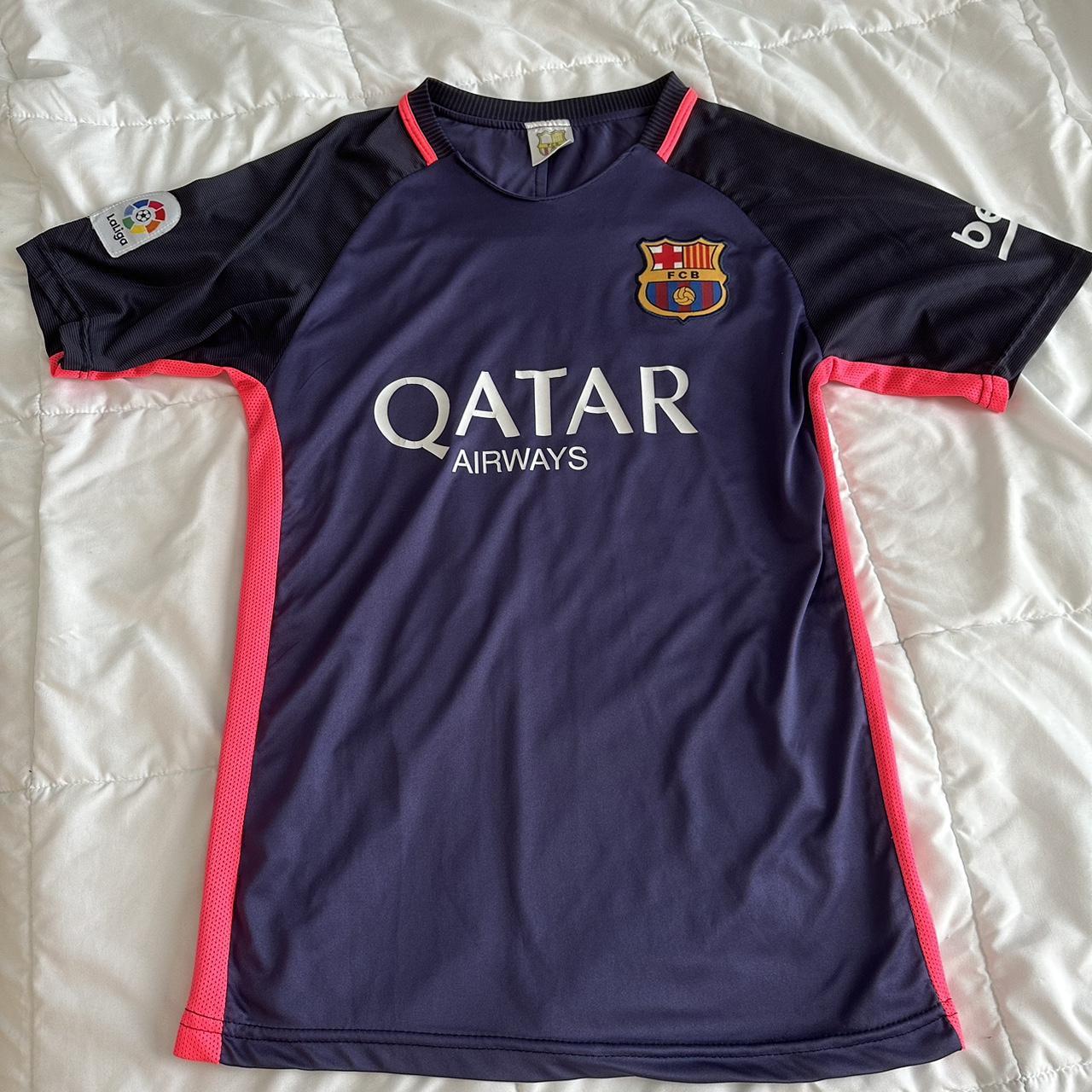 Barcelona Lionel Messi soccer jersey Qatar - Depop