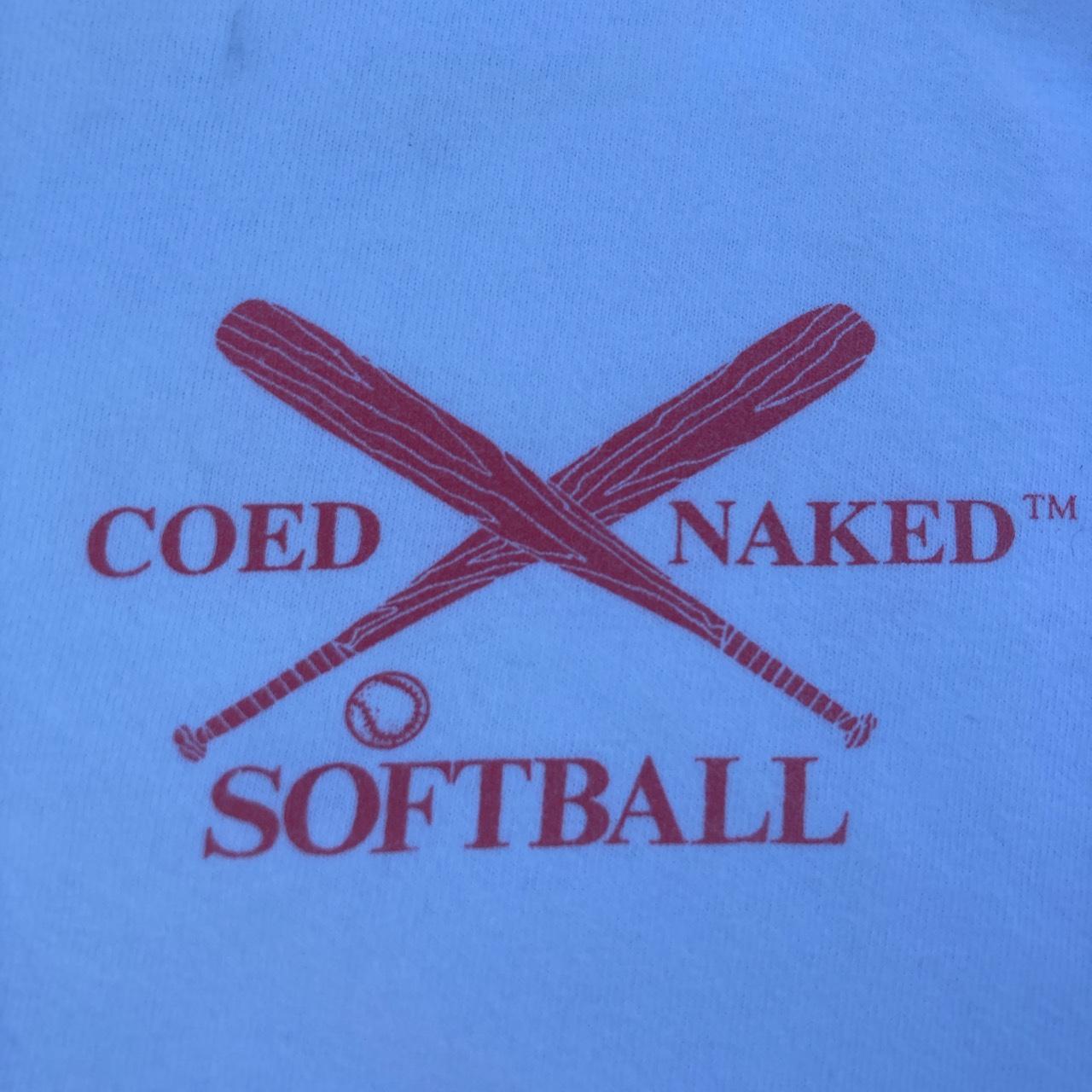 Vintage Coed Naked softball , Made in USA...