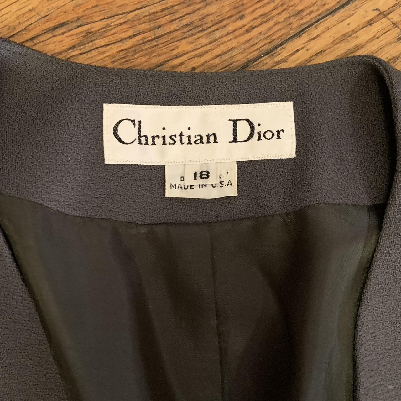 Christian Dior two piece blazer jacket and skirt... - Depop