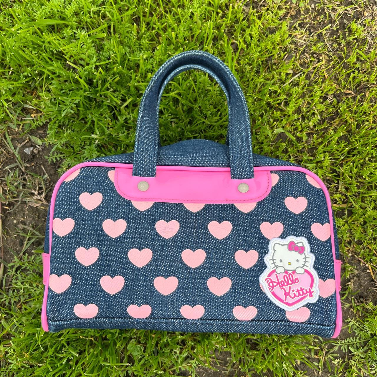 Vintage 2005 Sanrio Hello Kitty Pink Handbag Purse Y2K