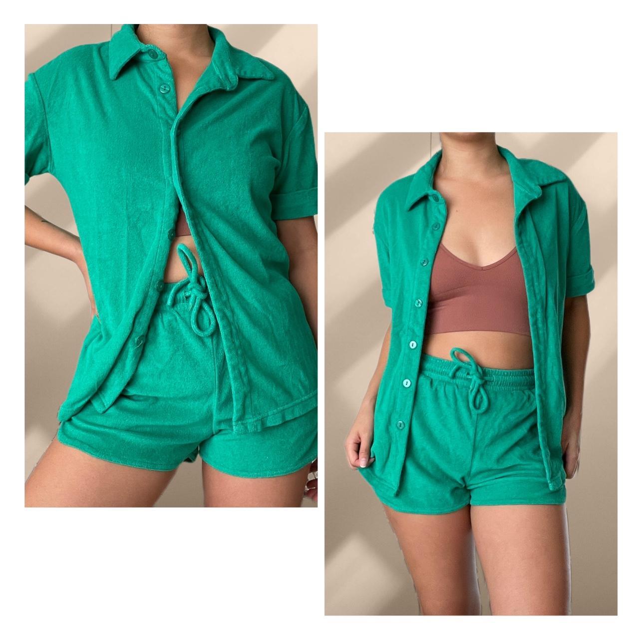 Edikted Women's Green Coverups Depop