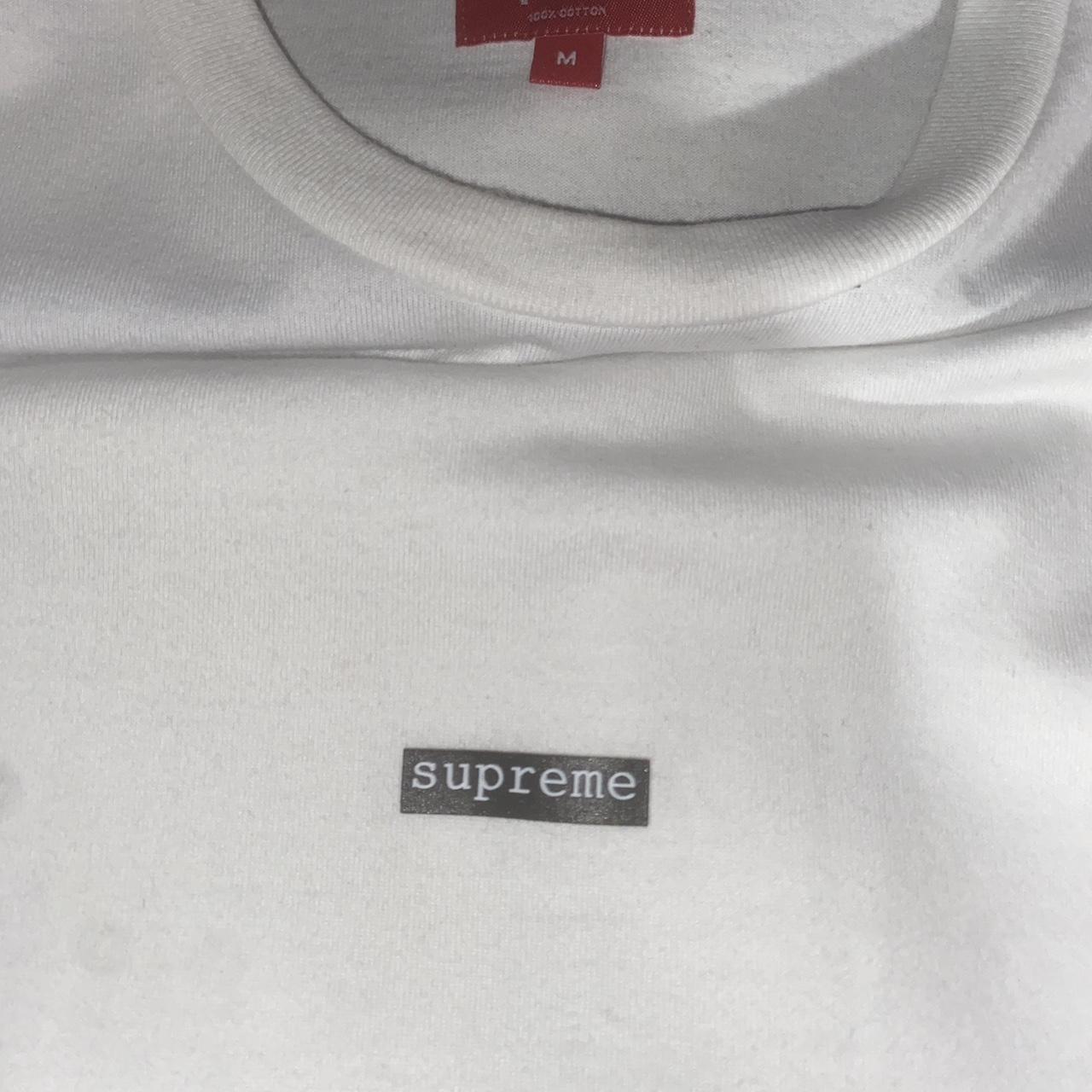 Supreme Typewriter S/S Top White Size:... - Depop