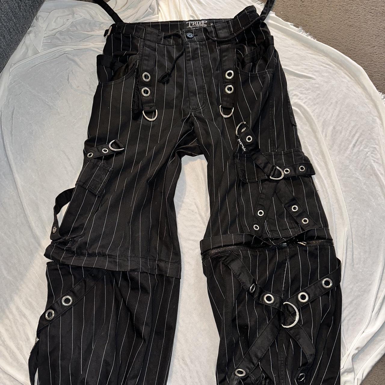 Pin stripe Tripp nyc pants perfect for concerts and... - Depop