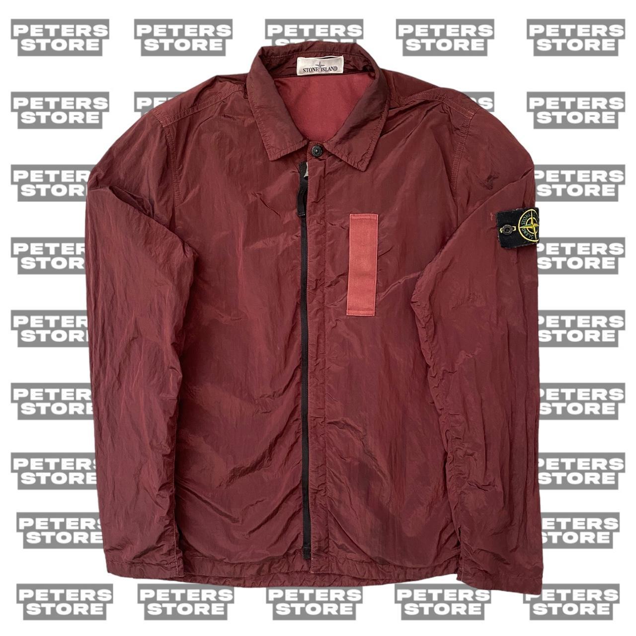 Stone island nylon on sale metal overshirt red