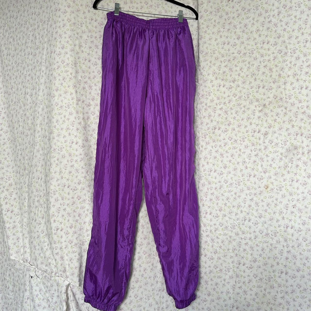 Bright purple beetlejuice pants, Has a small flaw