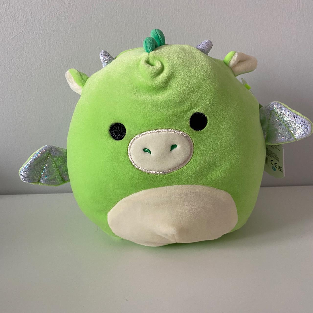 Squishmallows Green and White Stuffed-animals | Depop