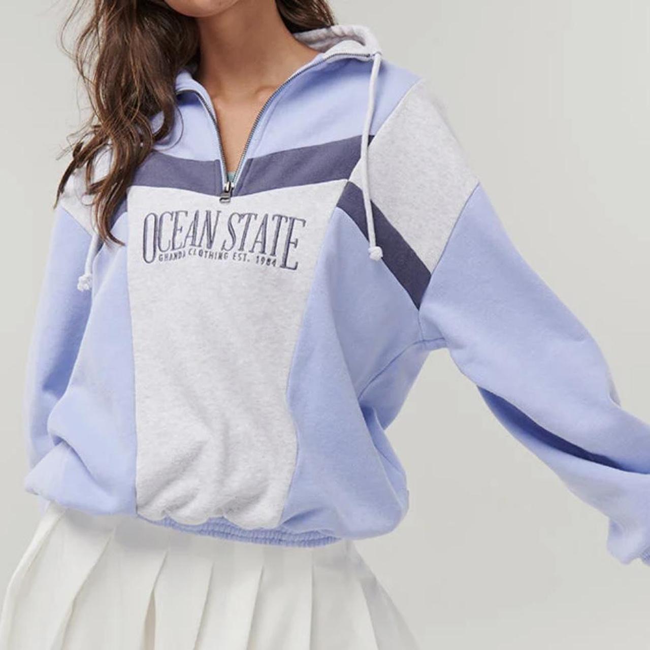 Ghana Blue & Light Grey Jumper *worn once //... Depop