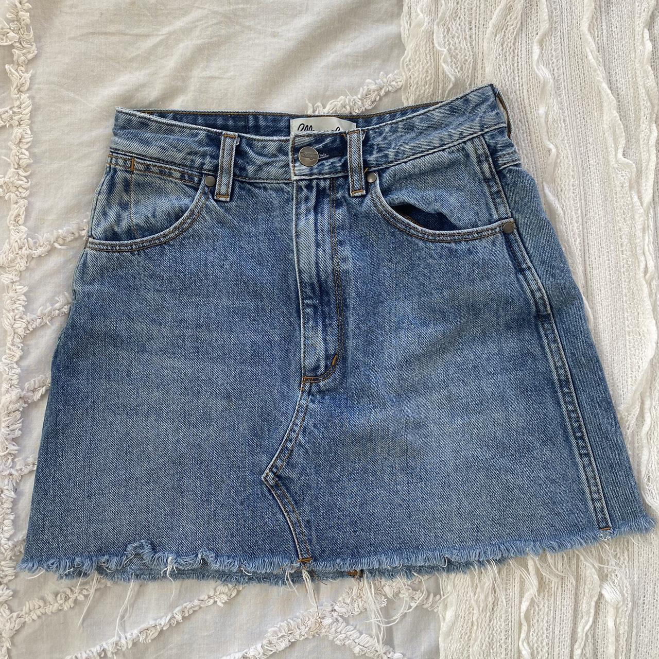 WRANGLER denim skirt ️ RRP $99 Selling... - Depop