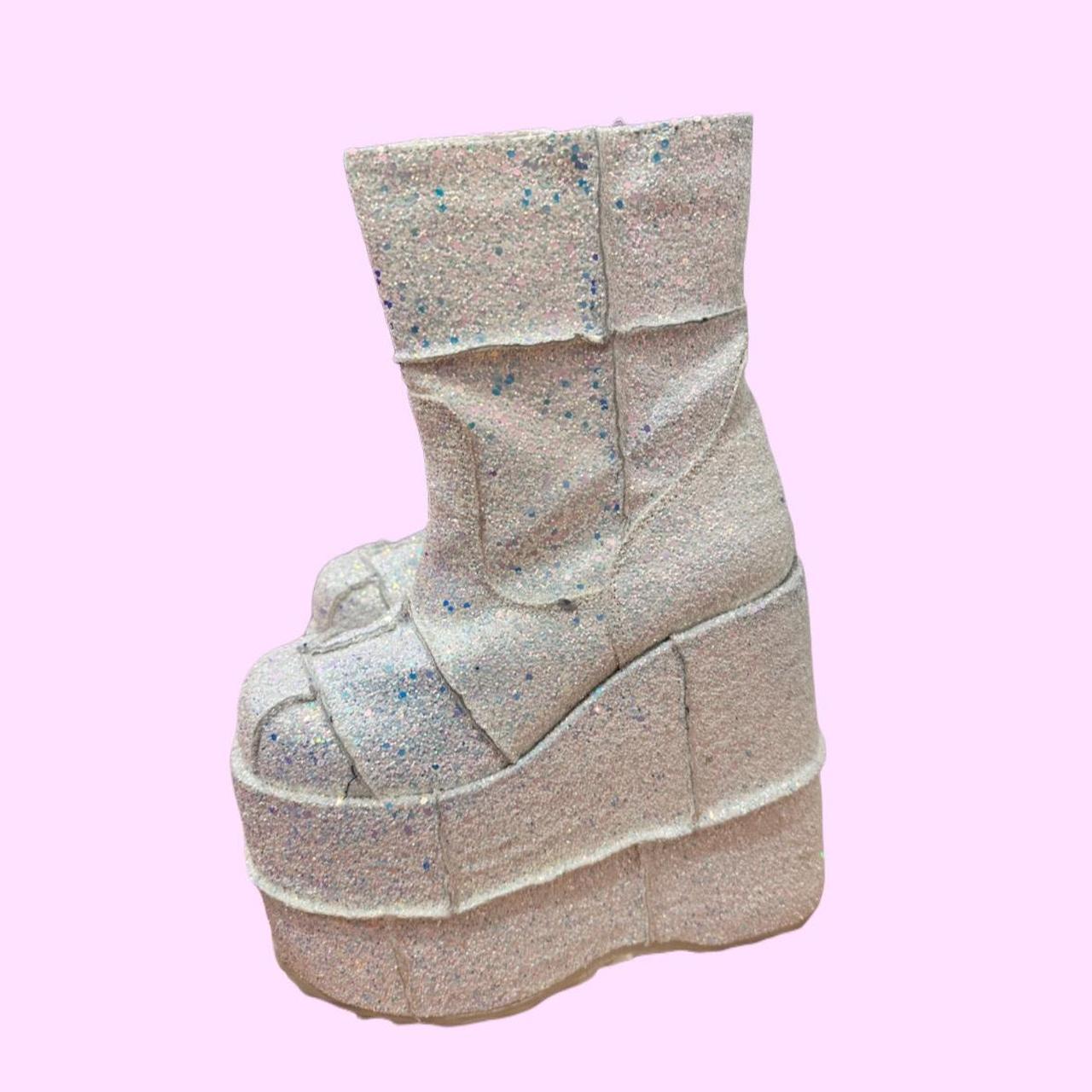 Pink Demonia Stack 201 STA301/B/PU Stack – Gothic Footwear Australia