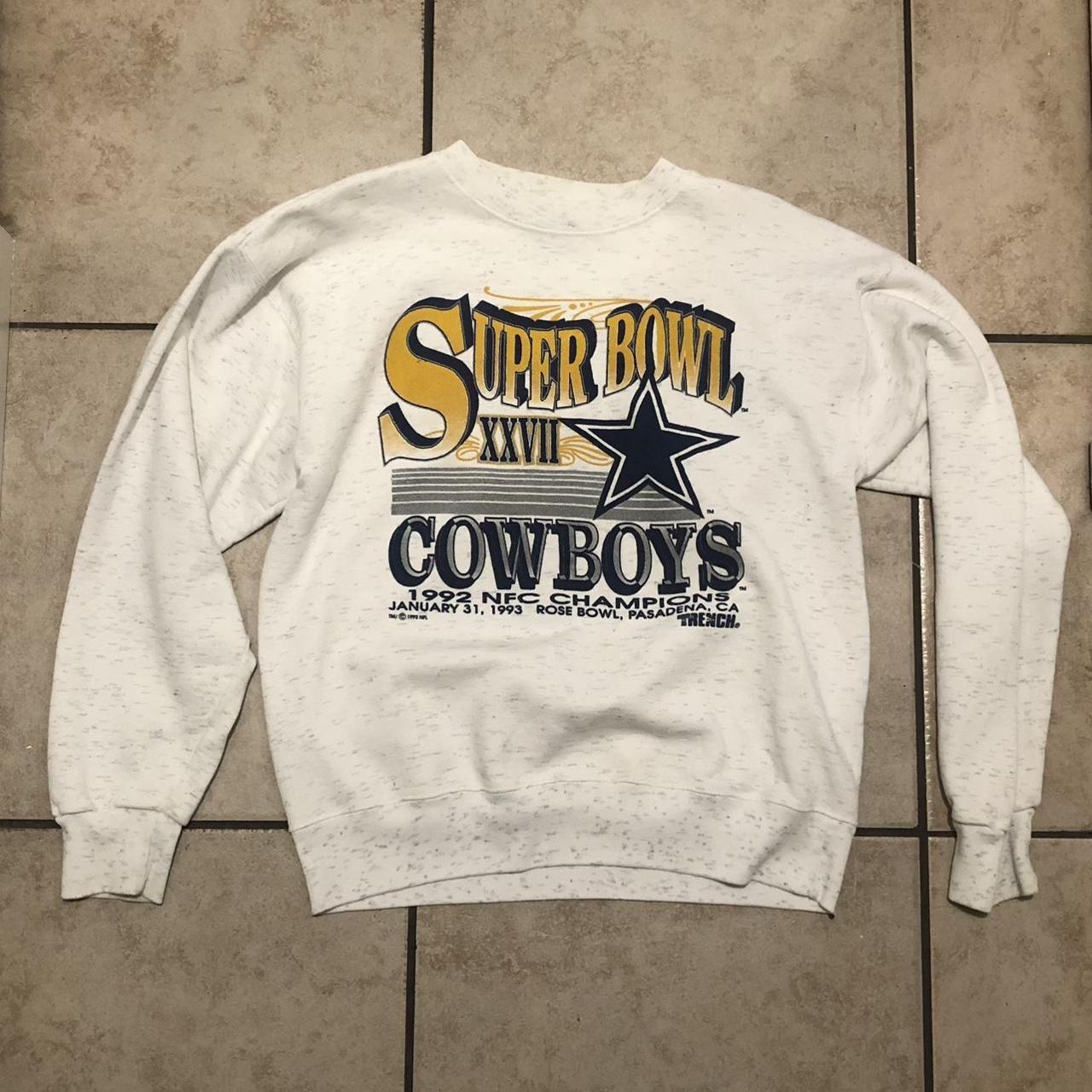 1993 Super Bowl xxvii sweatshirt Dallas cowboys - Depop