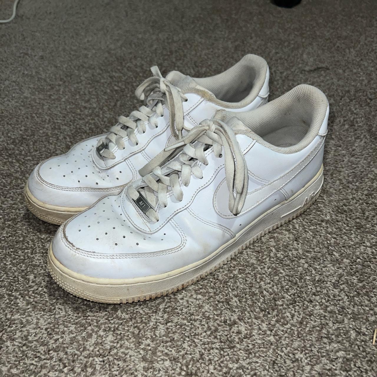 Well worn White Air Force 1’s size US 11.5 - Depop