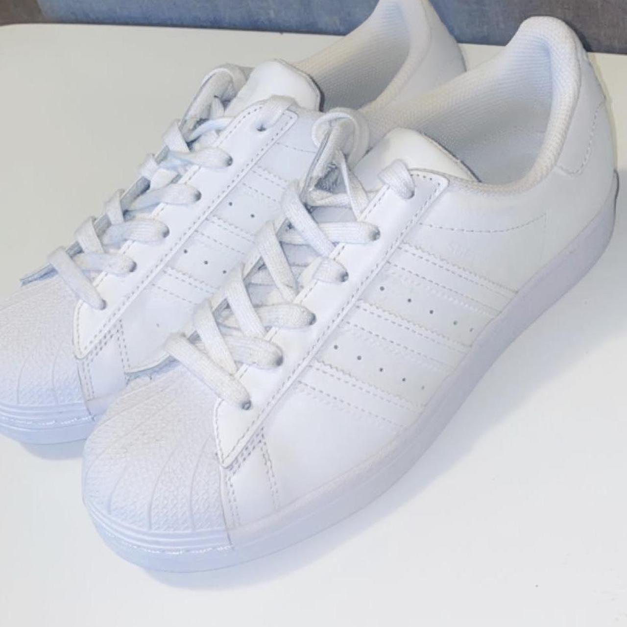 Adidas Superstar Originals Triple White Size... - Depop