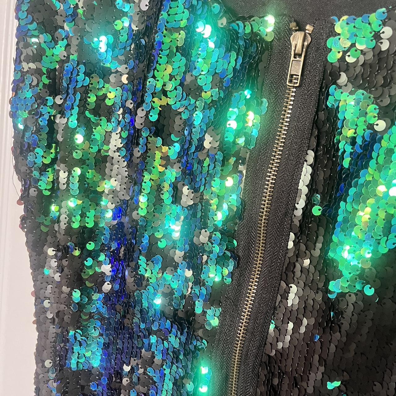 AX Paris Women's Green and Black Dress (5)
