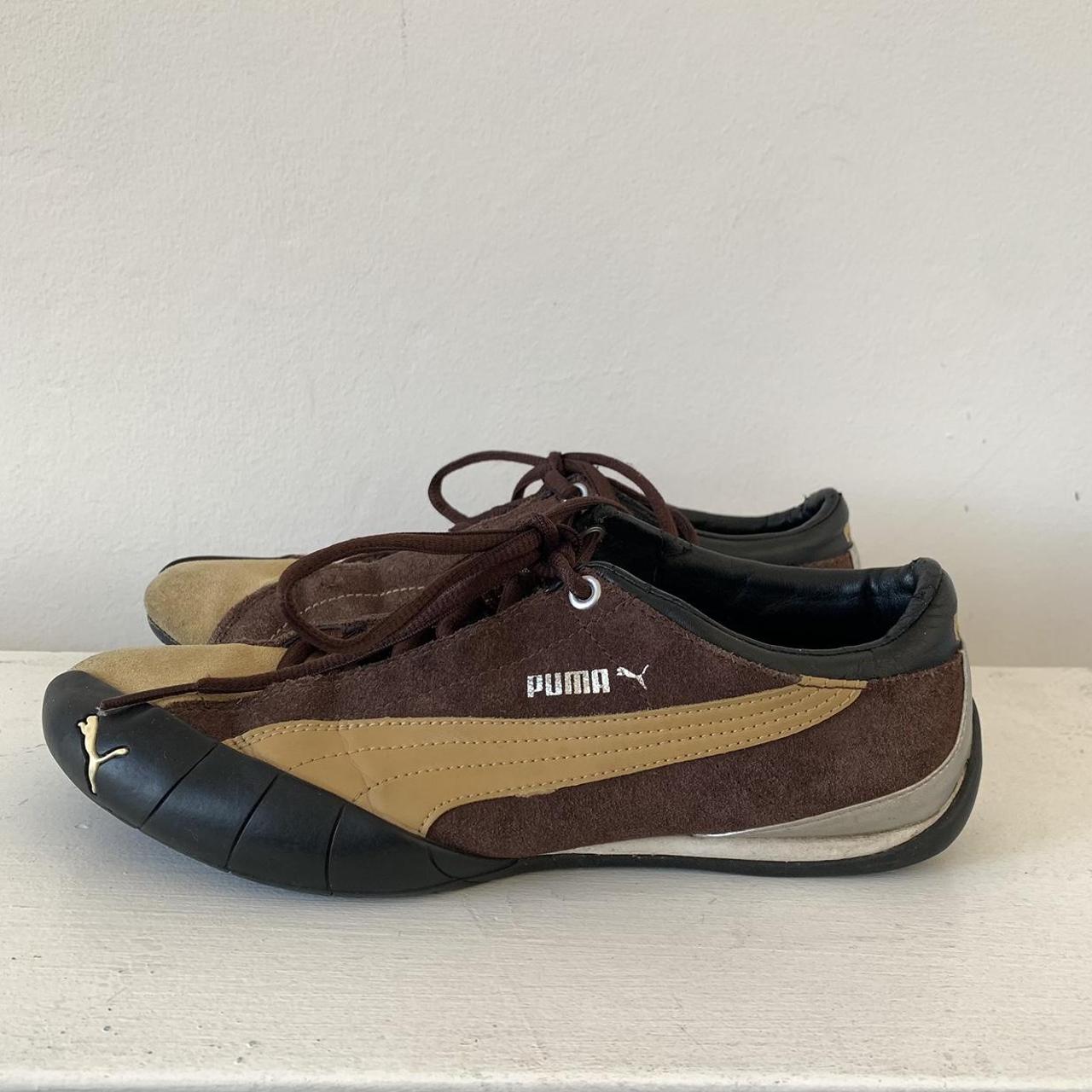 Vintage 2000s Puma Lace Up Racing Shoes Depop