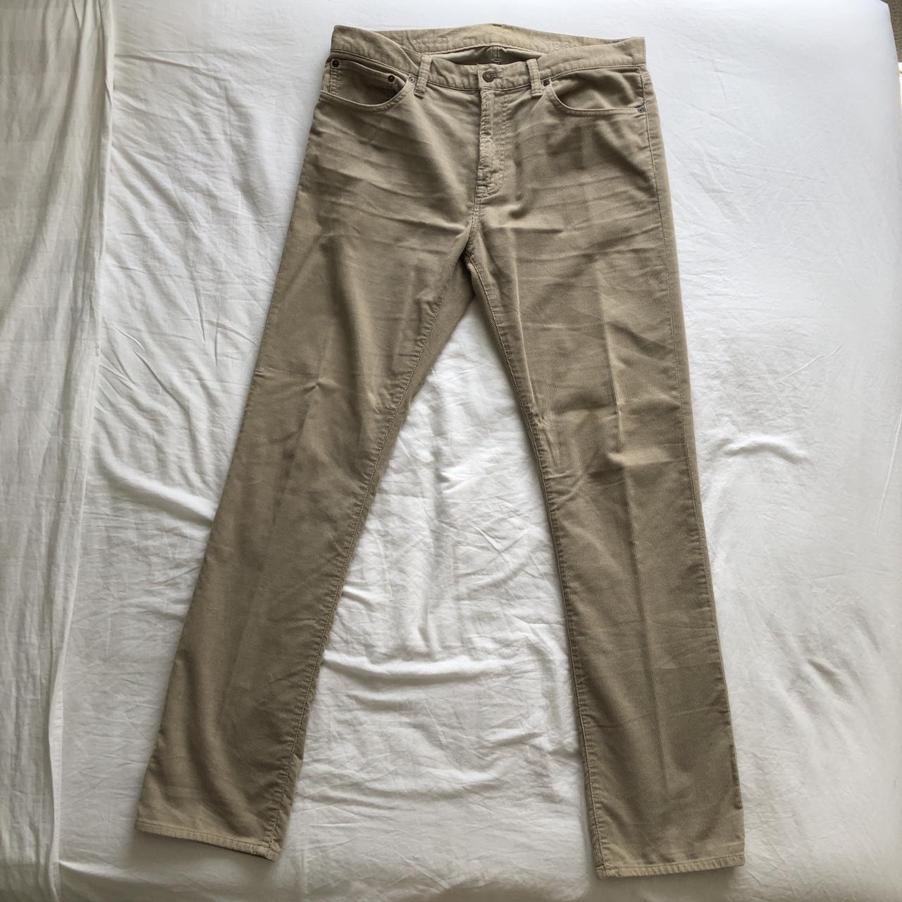 Gap corduroy trousers in khaki. 32 x 32. Excellent... - Depop