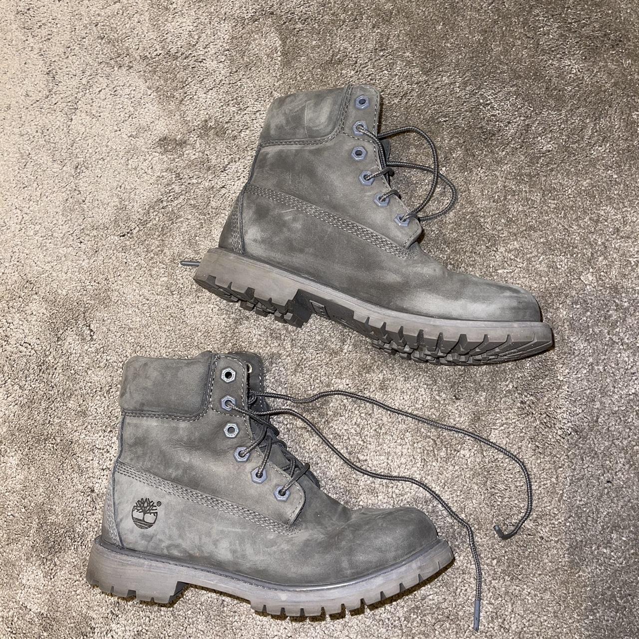 Timberland grey boots Depop