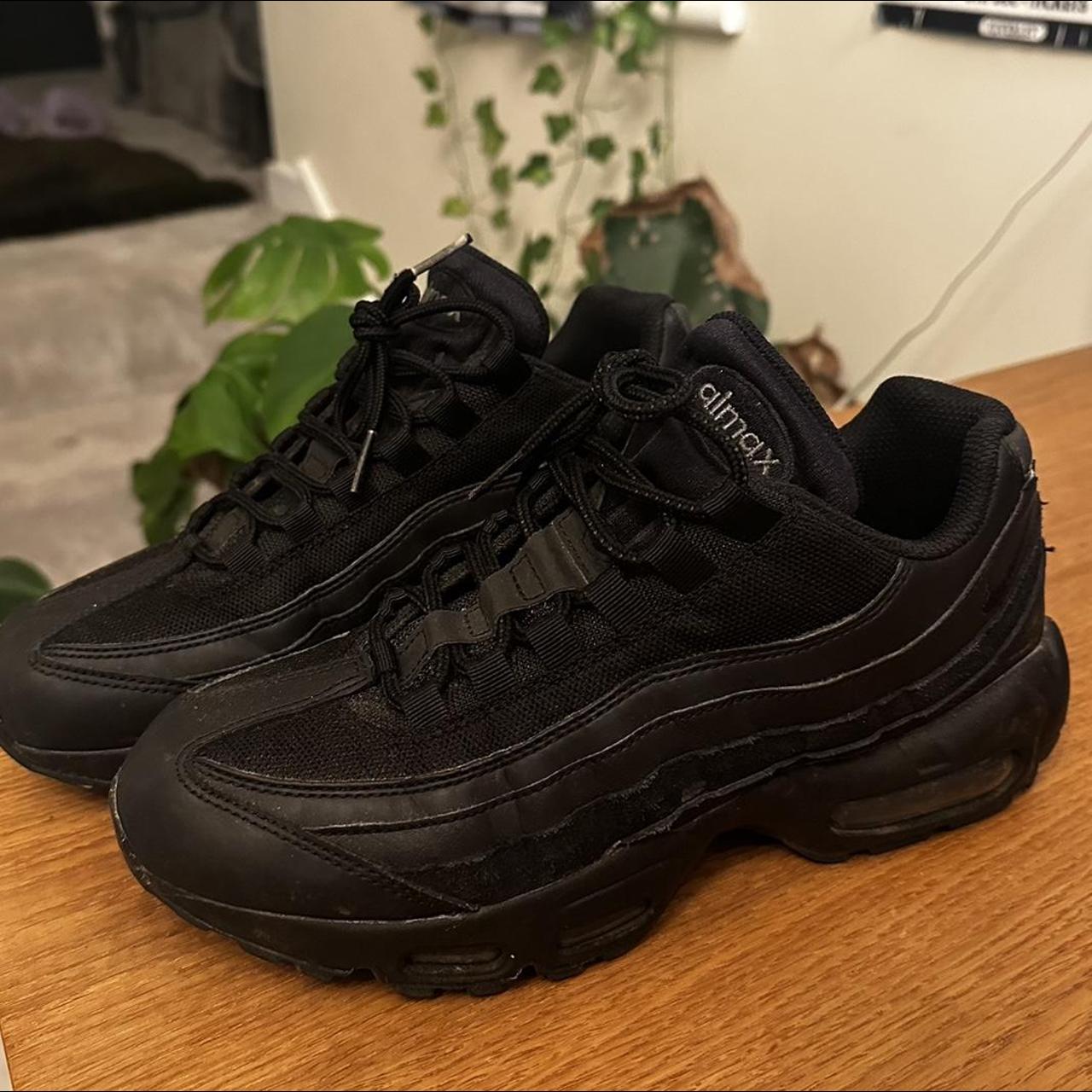 Nike Airmax 95 / 110 all black Brand new condition... - Depop
