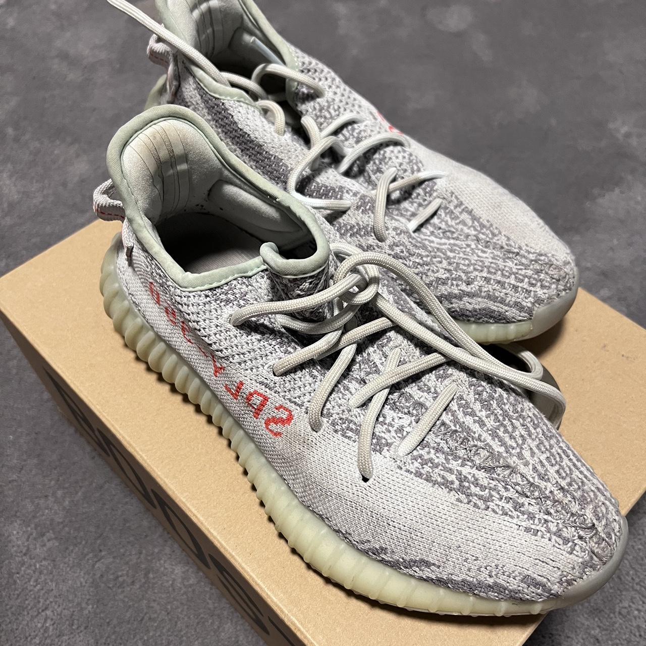 used blue tint yeezy