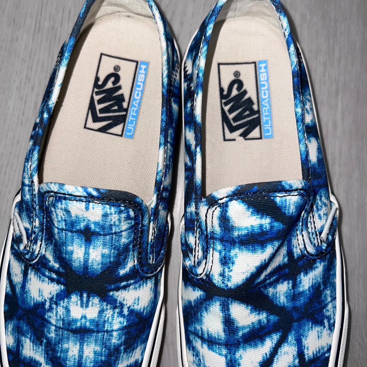 Popular New Vans Slip-On SF Indigo Blue White Tie Dye Shoes